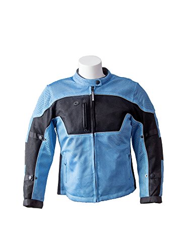 RoadDog Hurricane Mesh Motorcycle Riding Jacket Powder Blue Women's Large