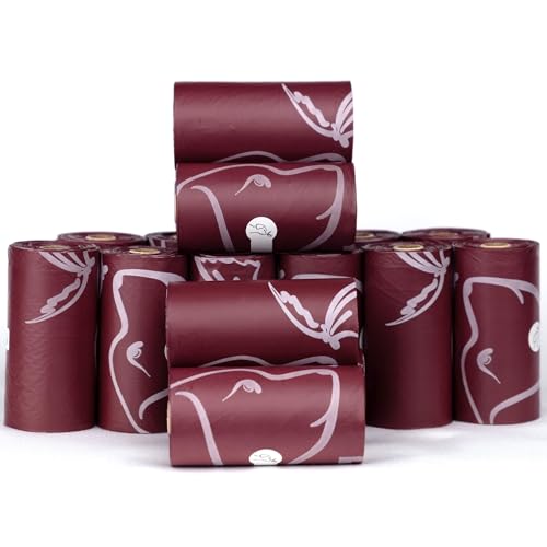Image of DOG & BUTTERFLY THE MOST BEAUTIFUL BAGS ON THE PLANET. 100% CERTIFIED COMPOSTABLE, 270Q. Easy-Open, No Plastic, Leak-Proof, Tear-Proof