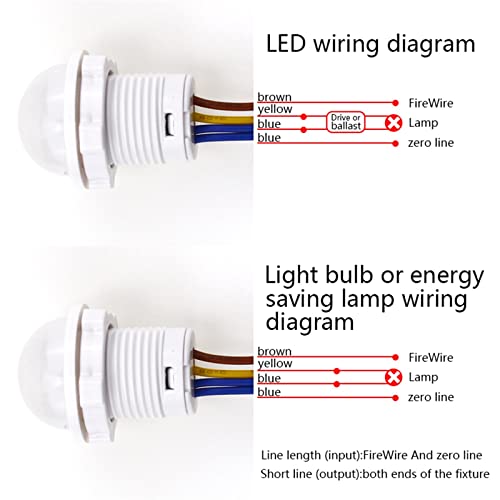 Interruptor inteligente LED con detector de sensor PIR de 110V y 220V 5