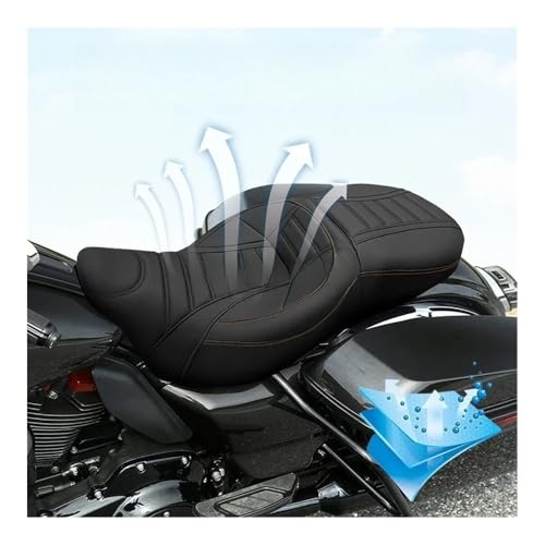 Asiento doble de motocicleta Touring para solucionar los dolores de espalda 6