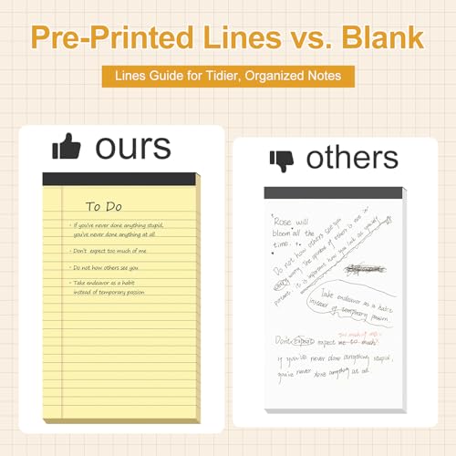 VITEVER Blocos de notas de 12,7 x 20,3 cm, [pacote com 8] Blocos de anotações forrados para escritór