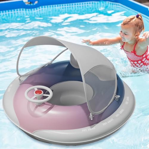 Flotador para bebé inflable con asiento ajustable para piscina de 6 a 36 meses 3