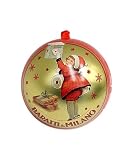 PALLA DI NATALE IN LATTA BARATTI & MILANO 42 GR CON CREMINO CLASSICO ALBERO
