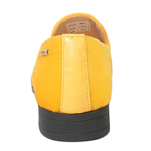 Image of UUBARIS Mens Velvet Loafers Slip-on Dress Shoes Fashion Style Driving Shoes Classic Tuxedo Shoes Casual Oxford Shoes