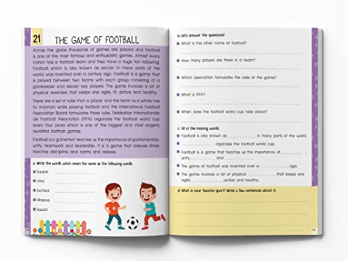 Image of Fun Time Reading Comprehension Workbook: Level 1 | Activity Book for Kids | Ages 6-8 | Build Reading Skills with Engaging Exercises