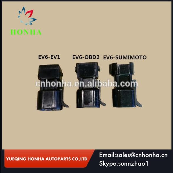 100pcs/lot EV1 to EV6/EV6 to EV1 Three Different Fuel Injector Sensor USCAR auto 2 pin Wire Harness Connector - (Color Name: EV6 to EV1)