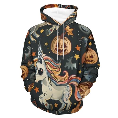 Sweat à capuche licorne citrouille contre la fraîcheur avec style et originalité S