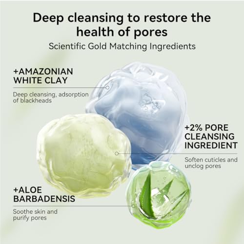 LANBENA 2.0 Blackhead Nose Plants Pore Strips(1.03 Oz), 60pcs Nose Strips for Blackhead Mask, Deep Cleansing Peel off Mask, Black Head Remover Mask