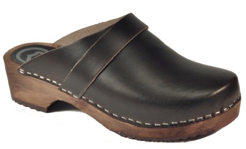 Sabot Toffeln Marron Foncé Taille 36 : chaussure médicale en cuir confort