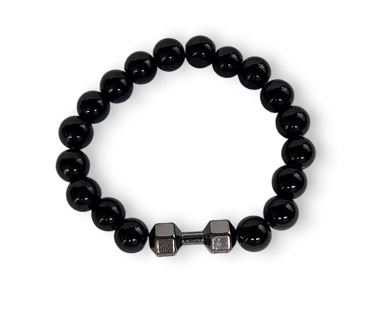 Streetsoul Plated Wornout Gold Dumbbell Bead Bracelet Stylish Leather Wrist Band For Men. (B072VC81PW) Amazon Price History, Amazon Price Tracker
