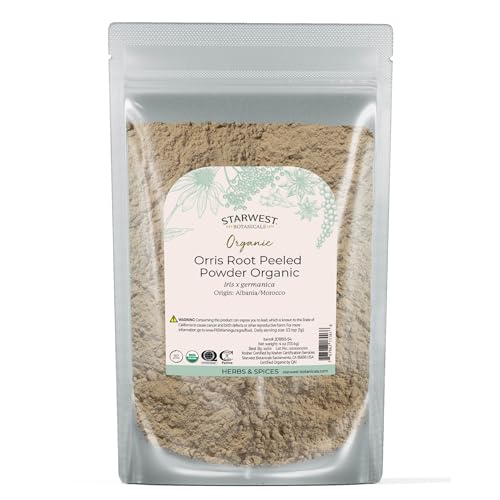 Starwest Botanicals Organic Orris Root Peeled Powder - Natural Botanical