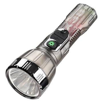 Generico Solar-Taschenlampe - Solarlampe | Tragbare LED-Camping-Taschenlampe | Tragbare slampe Für Outdoor-Aktivitäten | Einstellbare USB-Powerbank-Taschenlampe für Bushcraft, Rucksackreisen, Angeln,