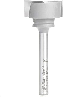 Amana Tool 45568 Carbide Tipped Bottom Cleaning/Spoilboard 1 D x 7/16 CH x 1/4 Inch SHK Upshear Design Router Bit