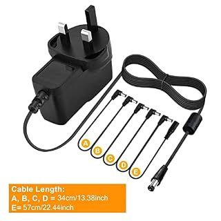 LANZHI Bloc d’alimentation pour pédale de guitare – Pointe 9 V – Câble Daisy Chain négatif à 5 voies – Idéal pour les… - Les Beatles, Paul McCartney, John Lennon, RIngo Starr, George Harrison LANZHI Bloc d'alimentation pour pédale de guitare - Pointe 9 V - Câble Daisy Chain négatif à 5 voies - Idéal pour les… – Image 7