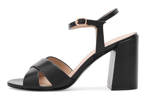Stuart Weitzman Alyssa Block 85 escarpins talon bloc 8cm confortables en cuir pour femme