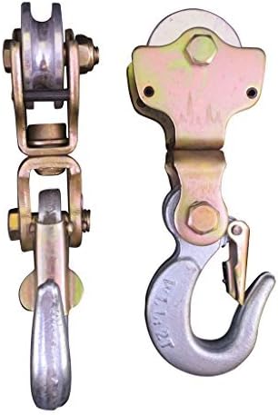 2 Ton Swiveling Hoist Block Anodized Wire Rope Pulley Block by WinchBrothers