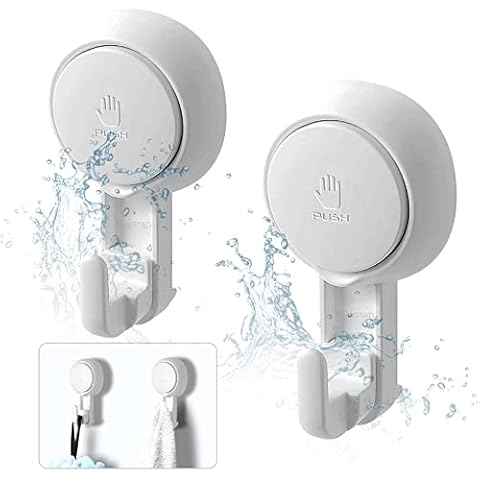 Teletrogy Ganchos ventosa resistente sin taladro 2 piezas Cover