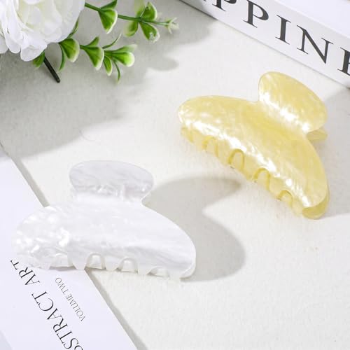 Set de 2 pinzas acrílicas de garra 3 pulgadas para cabello miniatura 3