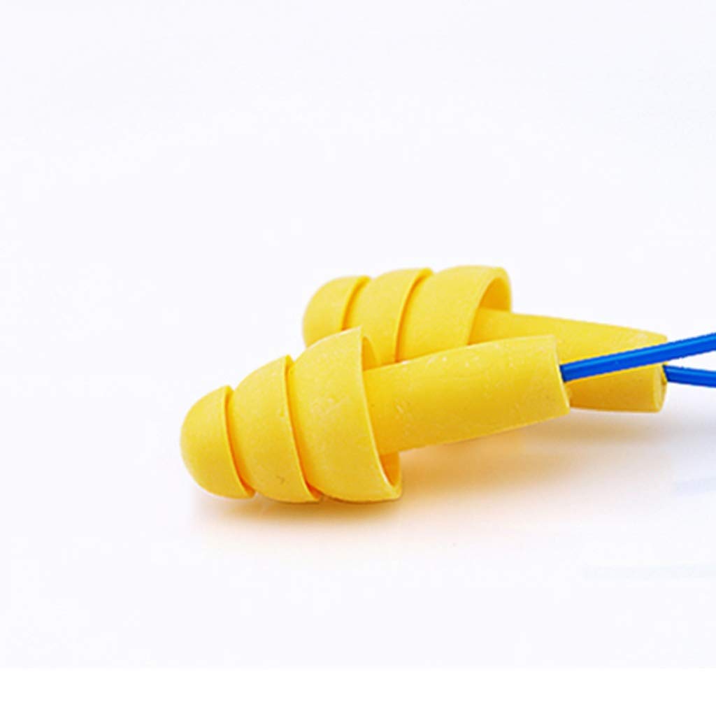 Protección auditiva Earplug Piscina Otitis Media tapones for los oídos a prueba de agua con una cuerda del baño del champú de aislamiento de sonido de reducción de ruido Silencio tapones for los oídos