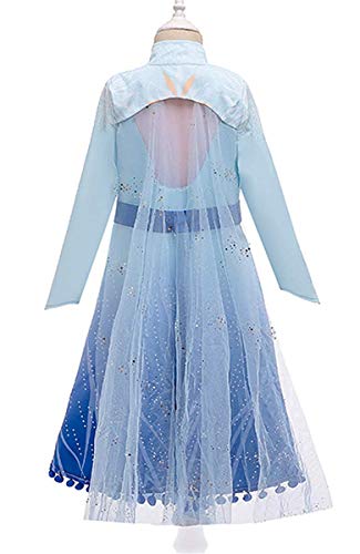 Yigoo Mädchen Prinzessin Kleid Kostüm Mantel Kinder Glanz Kleid Mädchen Weihnachten Verkleidung Karneval Party Halloween Fest 150