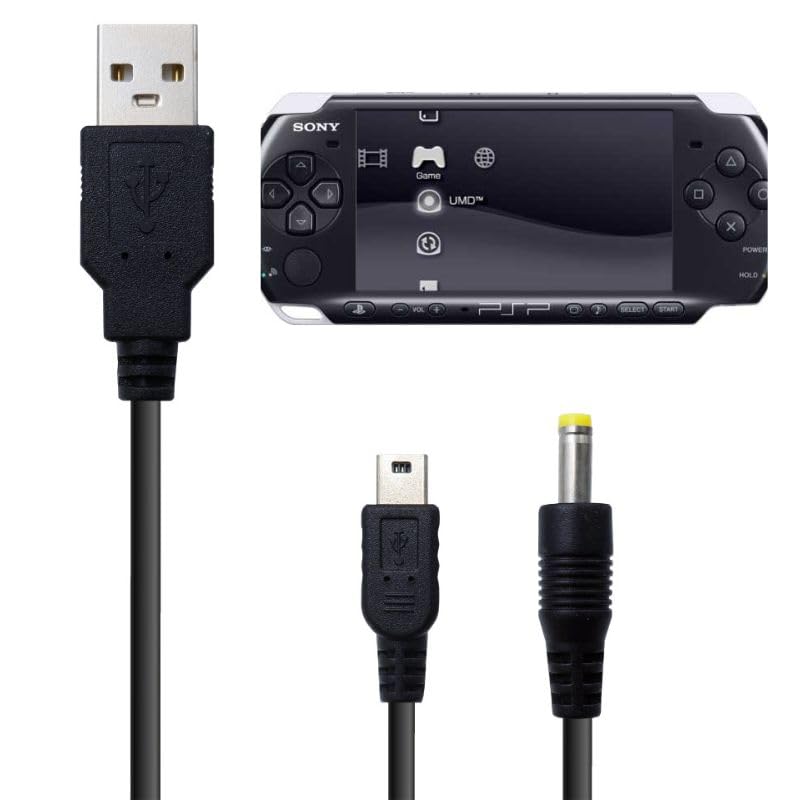 Amazon.co.jp: PSP 用 2in1 USB ケーブル 1.2m PSP-1000 2000 3000 全