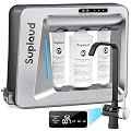 RO Filtration System Under Sink: Suplaud Tankless Reverse Osmosis Systems 600 GPD 7-Stage Home Drinking Filter Purifier for Kitchen Sink Smart Faucet 2:1 Pure to Drain