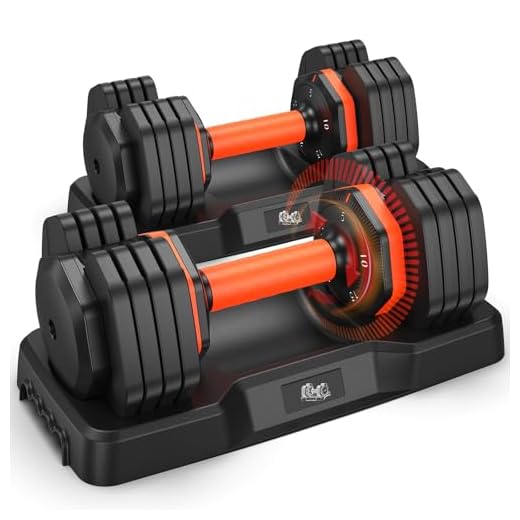 Adjustable Dumbbells Set 25LB, Weights Dumbbells Set 5/10/15/20/25lbs, Anti-Slip Handle for Exercise Fitness Workout Adjustable dumbbell set 2 (25, Pounds)