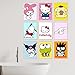 BigWig Prints Hello Kitty Poster Set - Hello Kitty Wall Decor, My Melody, Keroppi, Pompompurin, Kuromi, Badtz-Maru, Cinnamoroll, Wall Art Posters for Girls bedroom - Unframed Set Of 9 (8x10”)