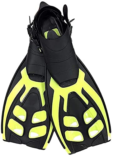 Palmes de natation freestyle MU Jaune S/M 36-41 pour entraînement