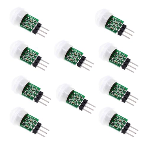 10pcs AM312 Mini Pyroelectric PIR Human Sensor Module PIR Infrared IR Sensor Body Manual Motion Infrared IR Detector