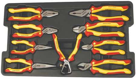 9 PC INSULATED PLIERS/CUTTERS TRAY SET