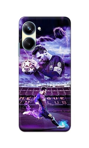 Image of Printed Hard Back Cover Case for Realme 10 Pro 5G Back Cover (Famous Football Player) -1111
