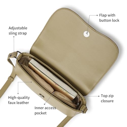 Image of Fastrack Puff Sling with Detachable Pouch | Faux-Leather Women's Handbags | Sling for Casual Carry