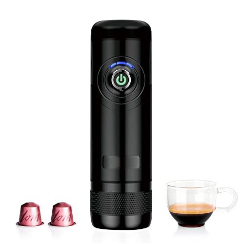 Imons Portable Coffee Maker, 12V Travel Espresso Machine, 15 Bar Pressure, Suit For Outdoor, Driving, Home And Office #TOP26