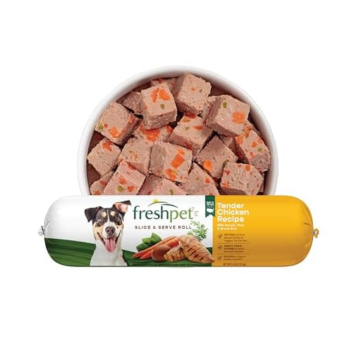 Freshpet Fresh Dog Food, Slice & Serve Roll, Tender Chicken Recipe, 6 lb.