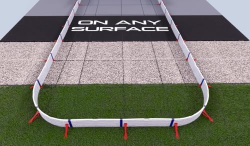 EZ ICE Backyard Ice Rink (20'x40' Classic Height - Round Corners - w/Bumpers) - 3