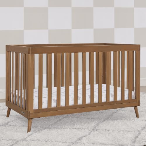 Image of Delta Children Essex 4-in-1 Baby Crib & Mattress, Chestnut