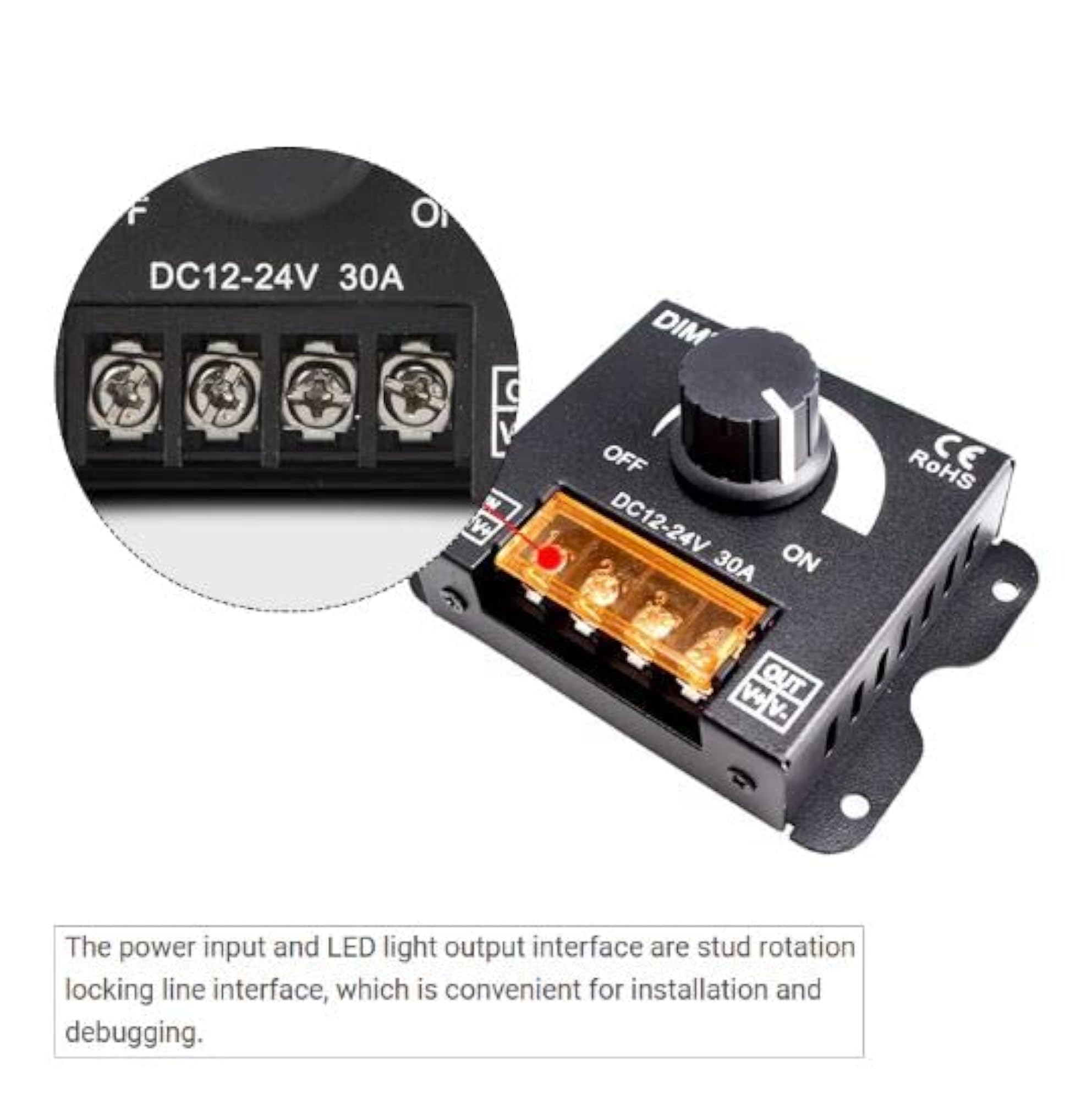 LED Switch Dimmer Controller for LED Strip Lighting