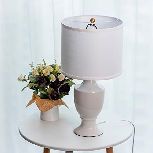 Lampshade Material Styrene White Linen Fabric Sheet Used To Make Diy Lampshade Pre-Cut Length - 14Inch High X 64Inch Wide This Size Is Suitable For The Lampshade Of Table Lamp And Floor Lamp #TOP5