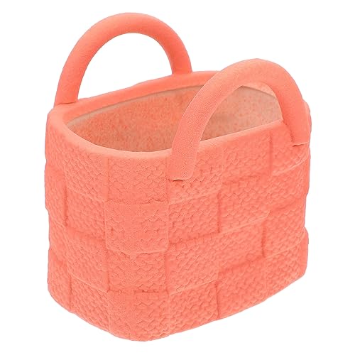 HAMPPLIES Vaso Decorativo Forma Borsa Vaso per Fiori Resistente Ufficio e Balcone Decorazione e Versatile