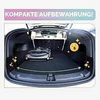 Petique Breeze Große Hundebuggy Hundewagen wandelbar Fahrradanhänger für Hunde mit Luftreifen, Schwarz, 1 Stück (1er Pack) – Ansicht 6
