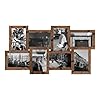 Jerry Maggie Photo Frame 23×11 Family Picture Frames Collage Wall Decor 8 Opening 4×6 Picture Frames Selfie Gallery Collage Wall Hanging For 6×4 Photos 8 Pack Golden Required Assembly