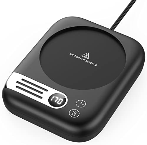 Mug Warmer&Coffee Mug Warmer with 3-TEM Settings, Coffee Warmer for Desk Auto Shut Off, Coffee Cup Warmer for Desk with Digital Display, Smart Cup Warmer for Coffee/Milk/Tea/Beverage/Chocolate