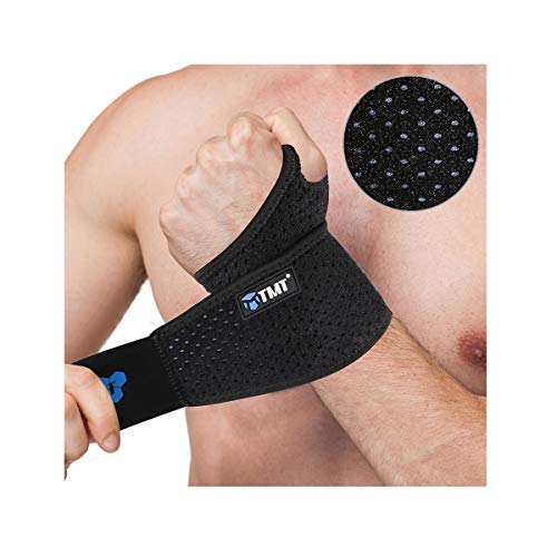 Wrist Brace for Men and Women Wrist Wraps Support Strap for Weight Lifting Sports Strength Training Carpal Tunnel Arthritis (1 Pair)
