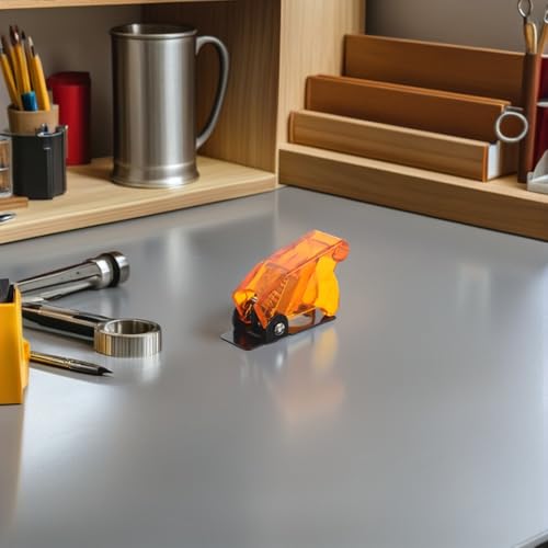 Protector de interruptor de palanca GALPADA de plástico con 10 piezas en color naranja transparente 6