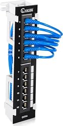 NEWYORK Cables Patch Panel (12 port), and 5 pack Cat6 Cables (1ft)