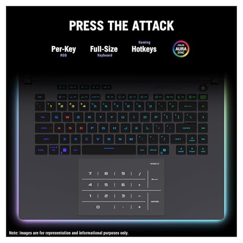 Image of ASUS ROG Strix G16 Gaming Laptop, Intel Ultra 9-275HX, 32 GB DDR5 RAM, 2 TB PCIe SSD, 16 inch 2.5K (2560x1600) Display, Nvidia G-Force RTX 5080, RGB Backlit Chiclet Keyboard, W11 Pro, Eclipse Gray