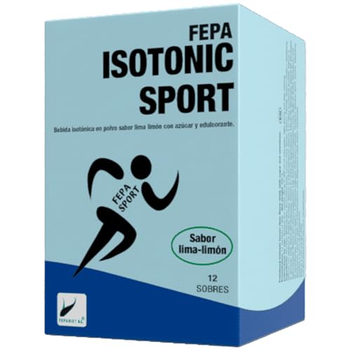 Fepa Isotonic Sport Lima Limón 12 Sobres – Bebida Isotónica en Polvo con Vitaminas, Electrolitos y Energía Rápida – Hidratación Deportiva Rápida para Entrenamientos Intensos