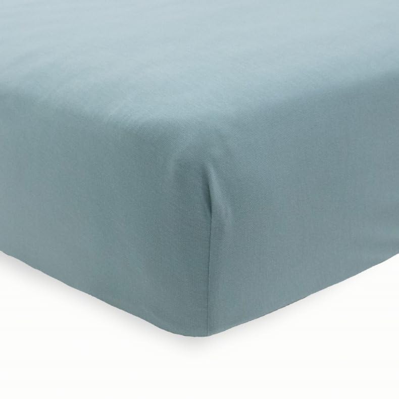 Image of Little Unicorn Premium Stretch Knit Crib Sheet |Super Soft with Optimal Stretch (Harbor)