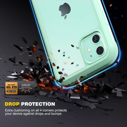 image for Diaclara Compatible with iPhone 11 Case, Full Body Rugged with Built-i